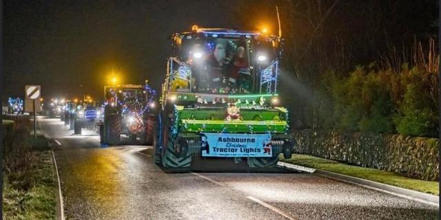 Ashbourne Christmas Tractor Lights