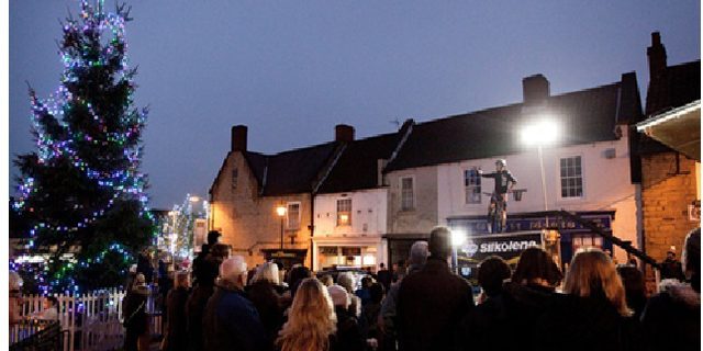 Bolsover Christmas Light switch on