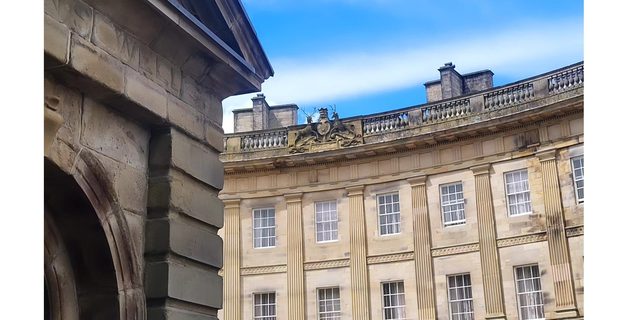 Buxton Crescent Experience outside from well