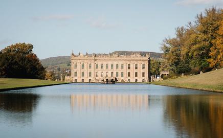 Chatsworth House Canal Pond Autumn