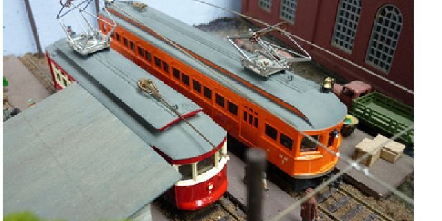Model trams buses and railway crich tramway