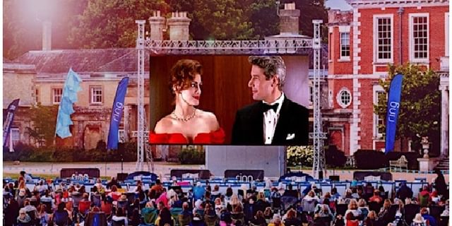 Pretty Woman on screen at Kedleston Hall