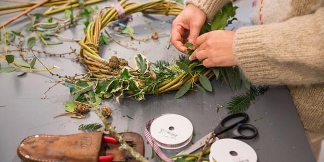 Wreath Making at Ilam Park National Trust Images James Dobson