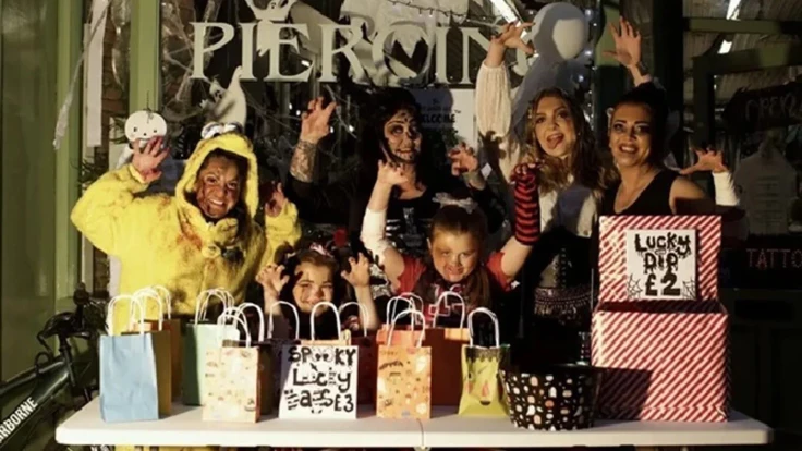 Halloween street party Derby
